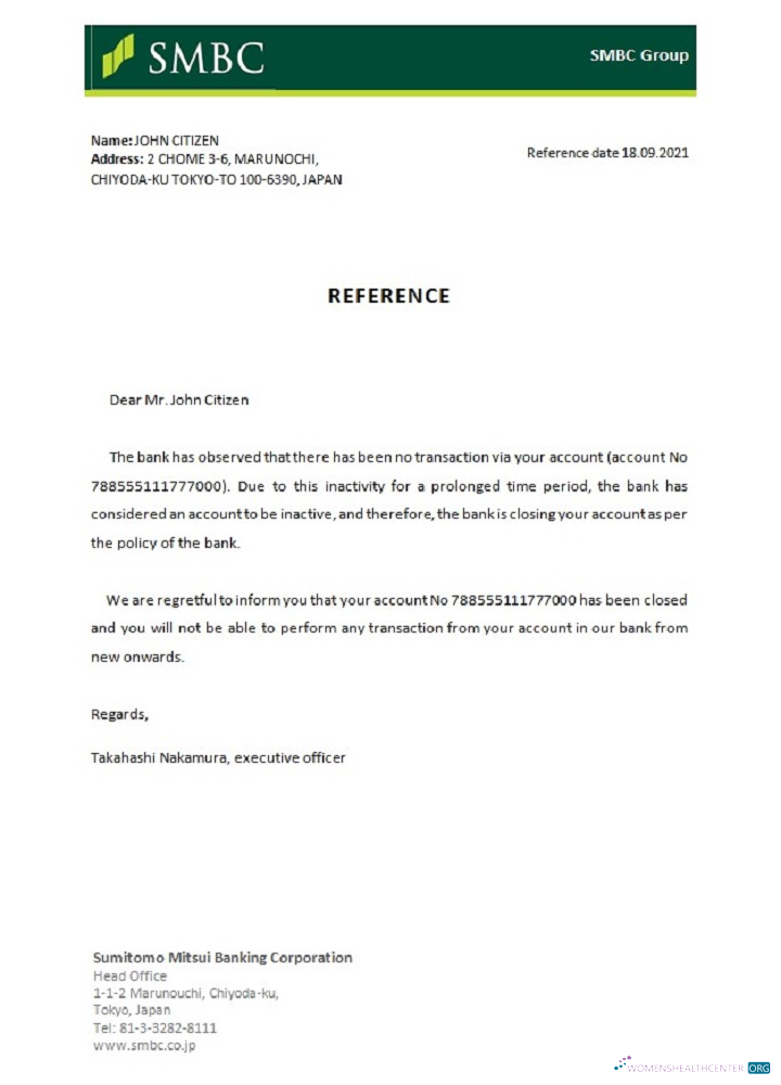 Download Japan SMBC closure reference Photoshop template